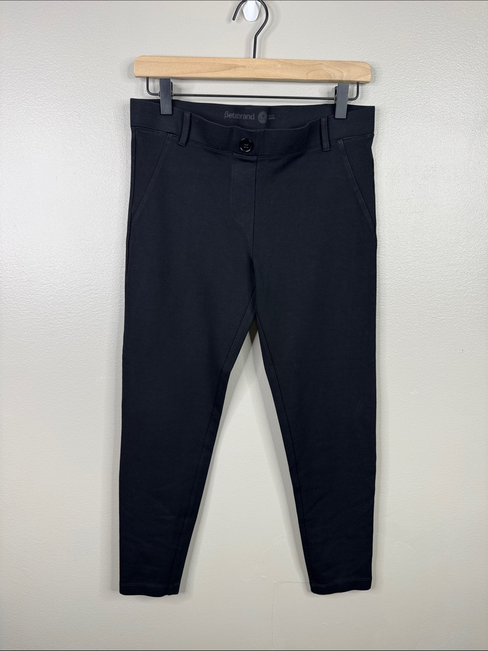 Betabrand Women's Black Dress Pull On Yoga Pants Size Petite Medium